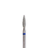Fresa/Broca de diamante, forma de llama azul 2.3 sin punta 8mm